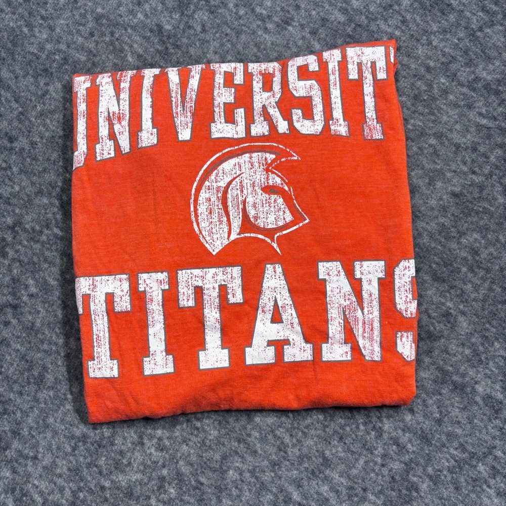 University Titans Bright Orange Long Sleeve Hooded Tee - Picture 11 of 12